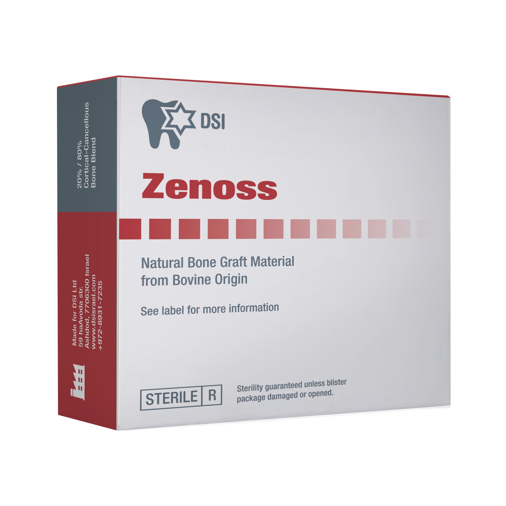 DSI Zenoss Bovine Natural Bone Graft Chips