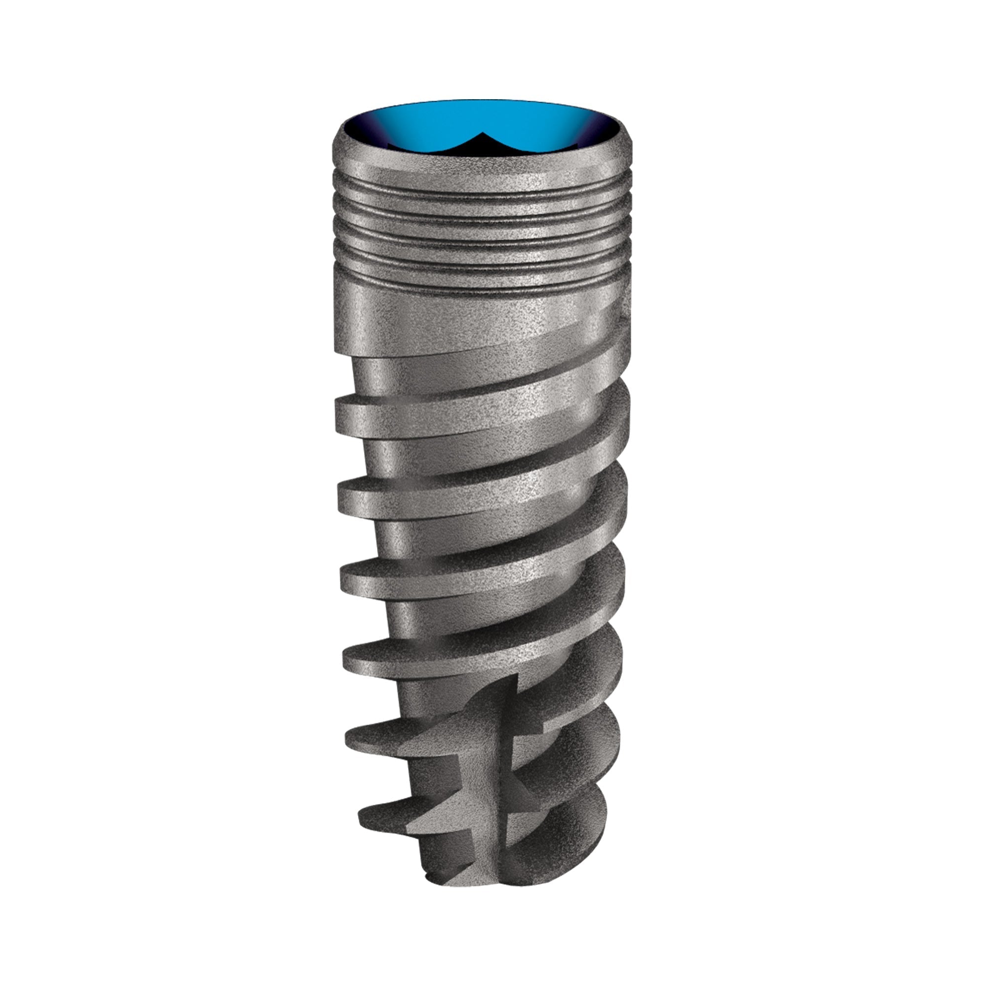 Blue Line Spiral Implant - Internal Hex 2.42mm - Immediate Loading