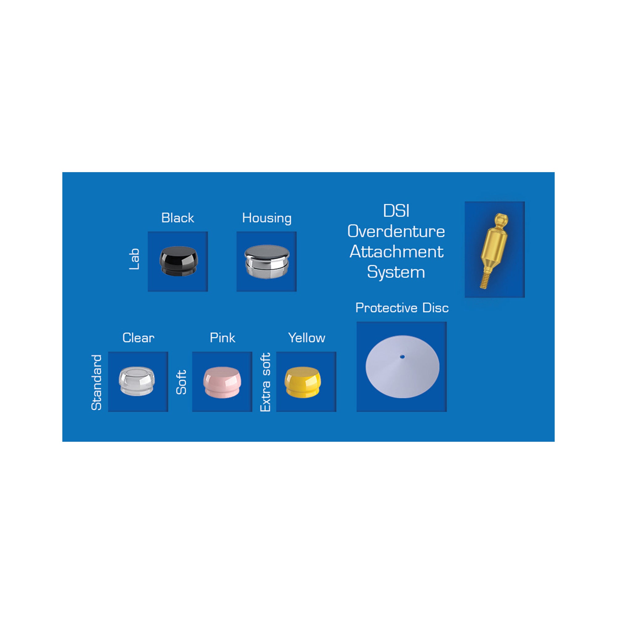 Straight Ball Attachment Full Set Narrow Ø2.00mm