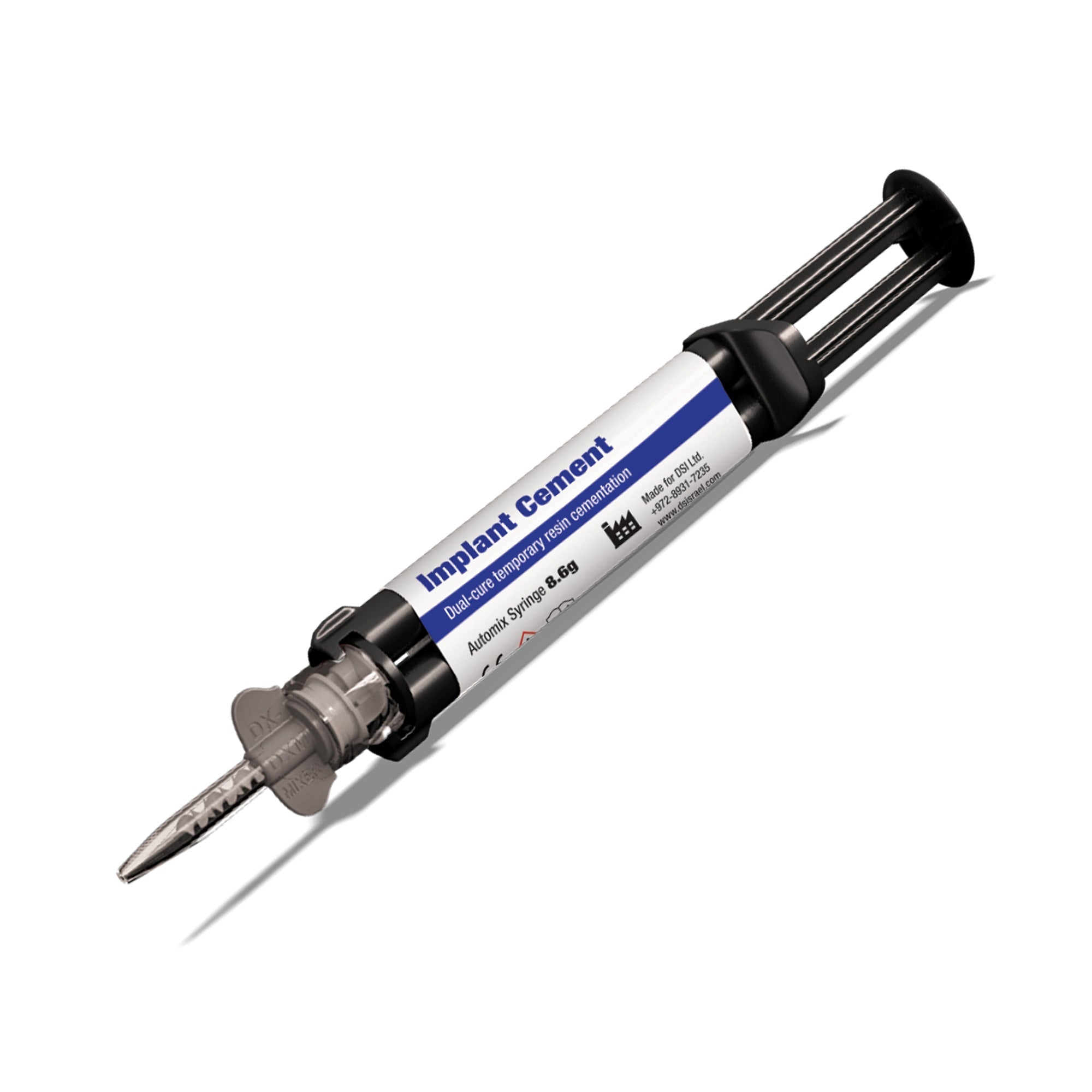 DSI Semi-Permament Implant Cement For Crowns 8.6g Automix Syringe