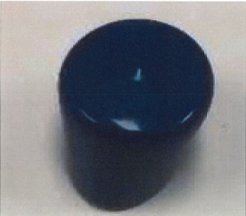 DCI 8947 - Cap 1.5 Diameter x 1.0 Height Blue, PVC