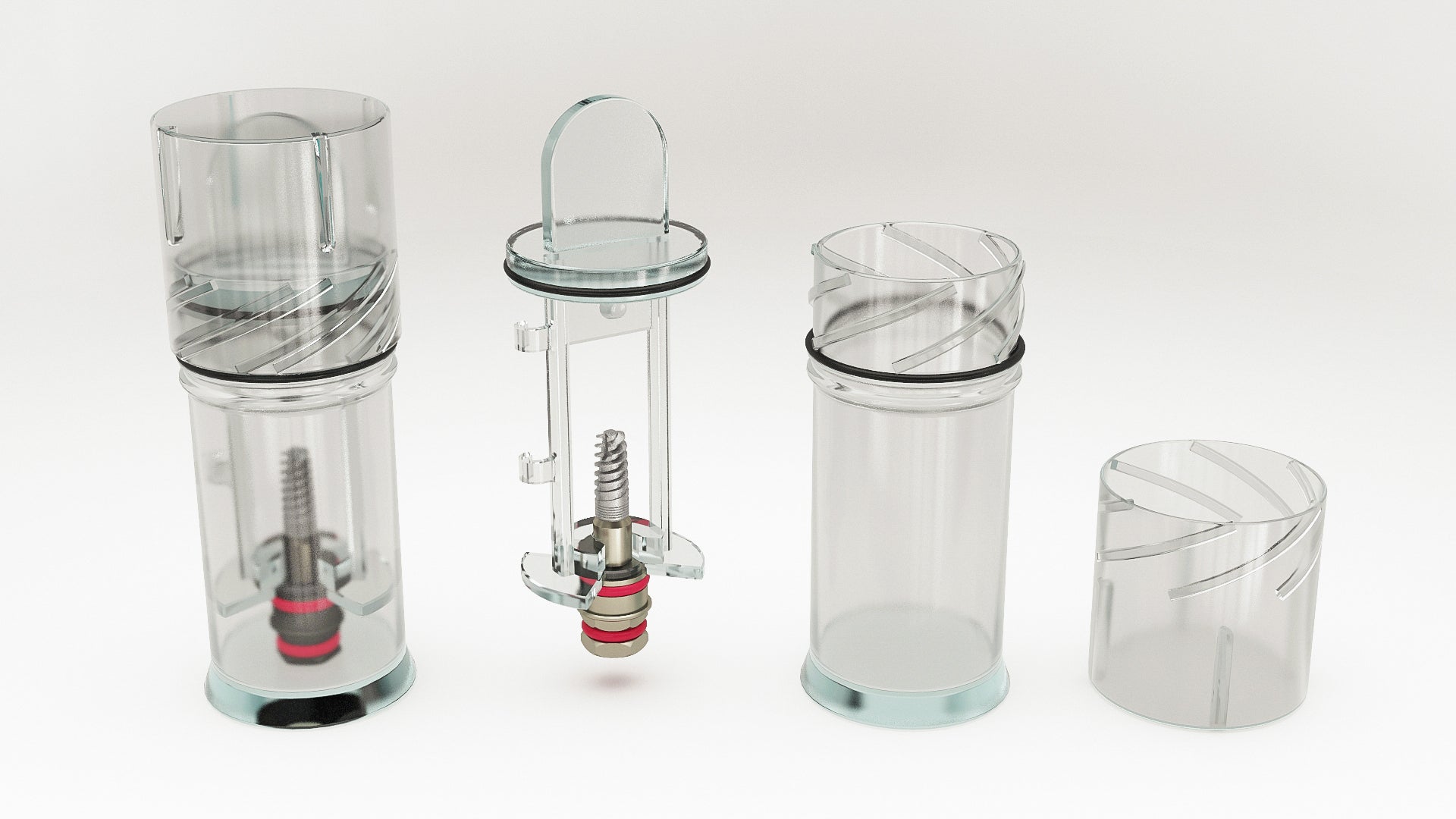 Blue Line Spiral Implant - Internal Hex 2.42mm - Immediate Loading