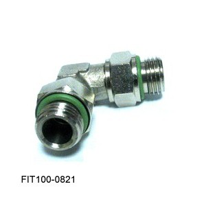Elbow, Male Male, 1/4 Bsp, Swival, Viton