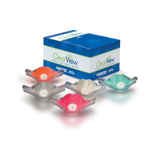 ClearView Single-Use Disposable Nasal Hood mask - Large Adult #33034 (12)