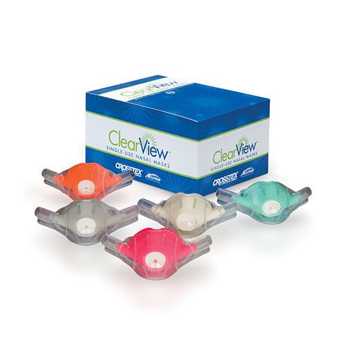 ClearView Single-Use Disposable Nasal Hood mask - Adult #33035 (12)