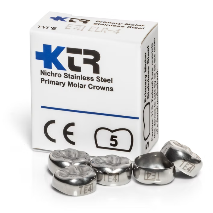 Nichro Stainless Steel Primary Molar Crowns - Refill of 5 - KTR
