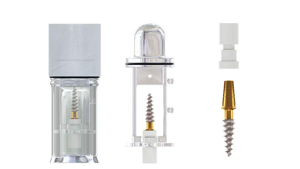 One-Piece Root-shaped Long Neck Implant