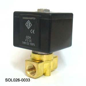 3870Ehs Valve Solenoid 1/4" 12Vdc 14 Watts Steam