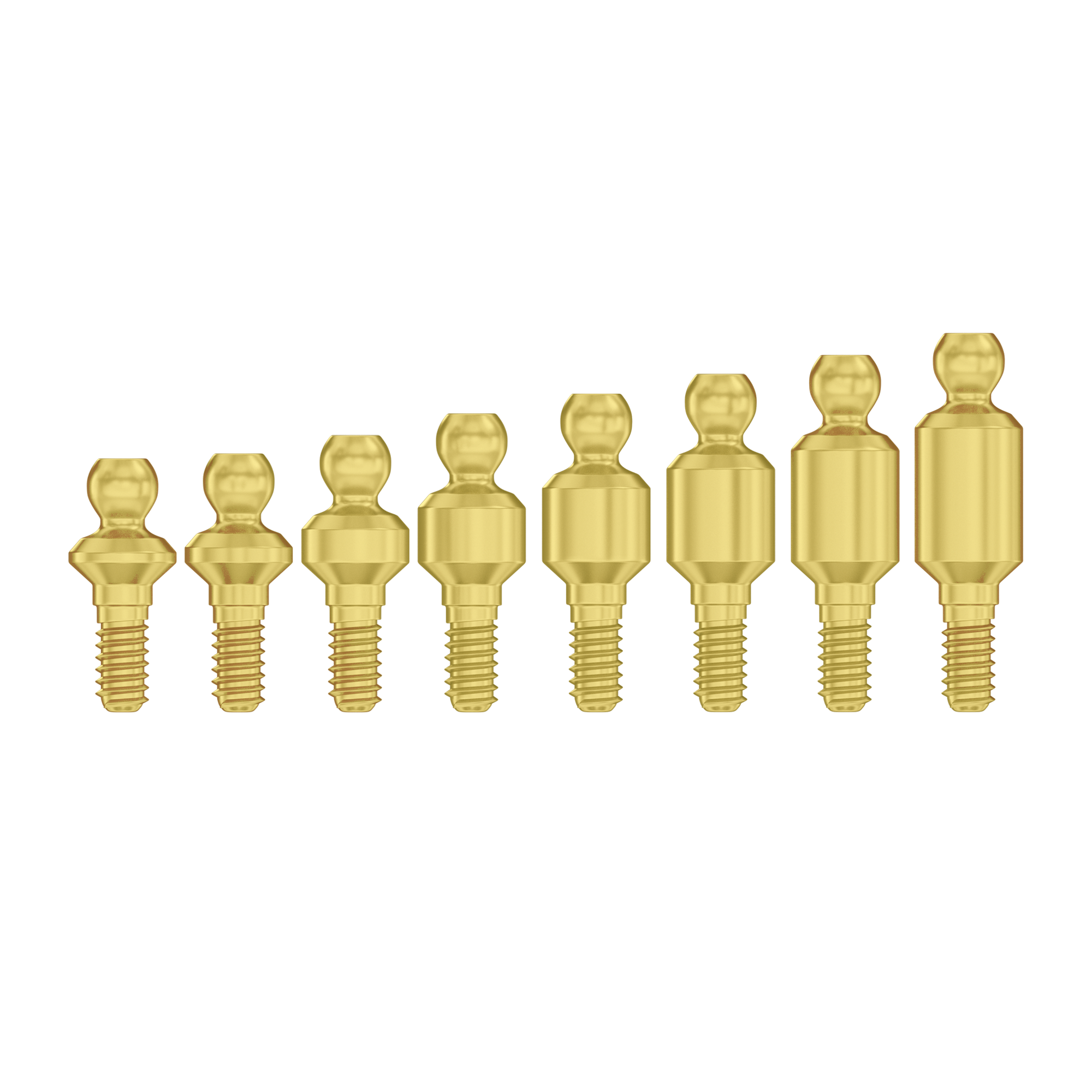 Straight Ball Attachment Basic Set Ø2.42mm