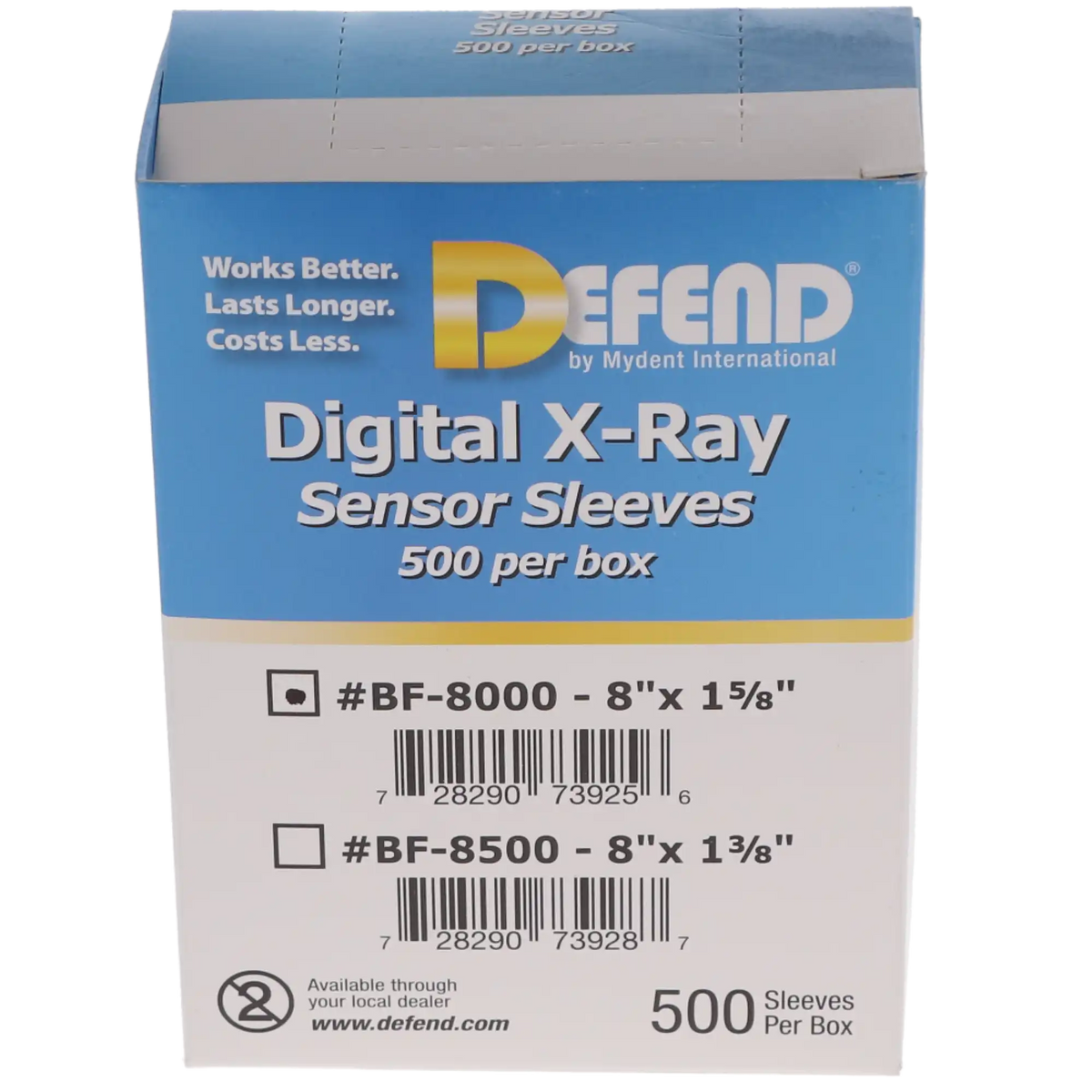 DEFEND® Digital X-Ray Sensor Sleeves 500/BOX