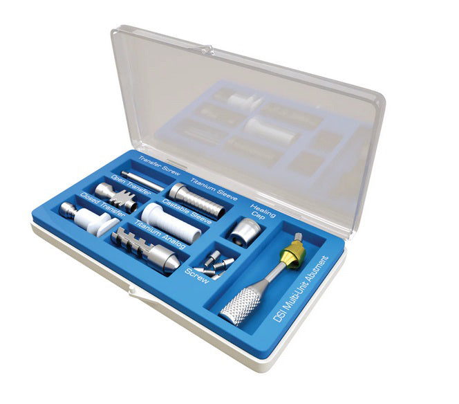 Premium Angulated Multi Unit Abutment (M1.4) 4.9mm, 30° Full Set - Internal Hex Ø2.42mm