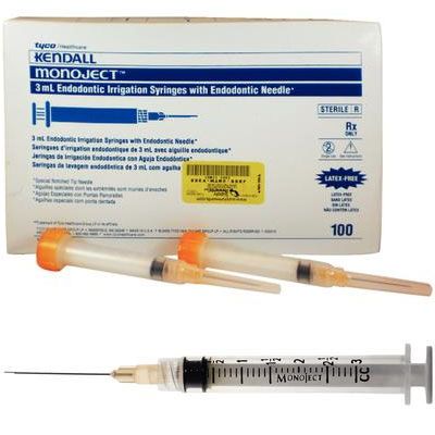 Monoject - Endo Syringes - 23 gauge, 3cc