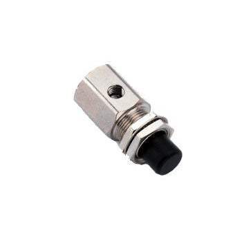 DCI 7035 - Black Push Button Momentary 3-Way, N.C. Valve