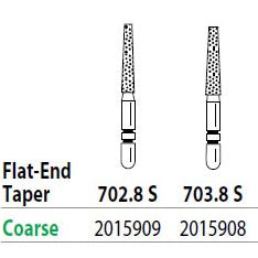 Two Striper Diamonds - Short Cut - Flat-End Taper 703.8C S (5)