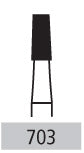 Surgical Burs - 703 Cross Cut Tapered Fissure FG - 10/Pk