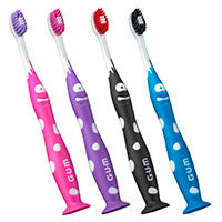 GUM Junior Monsterz Manual Toothbrush, Ages 5+ (6/Pk)