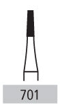 Surgical Burs - 701 Cross Cut Tapered Fissure FG - 10 Pack