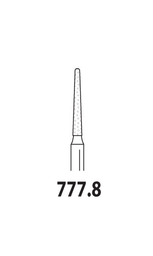 Two Striper Diamond - Round End Taper 5/PK - 777.8