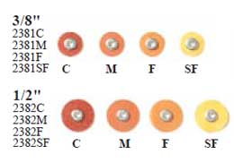 Sof-lex Discs - 2381M - XT Extra Thin Pop-On, 3/8", Pk of 85