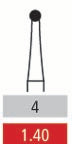 Surgical Burs - 4 Round FG - 10 Pack