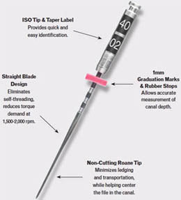 Liberator Rotary Taper Files .02 Taper 25mm - 6 Pk