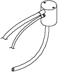 DCI 8119 - Universal Manifold, Long, Self Centering Neck, w/ Barbs