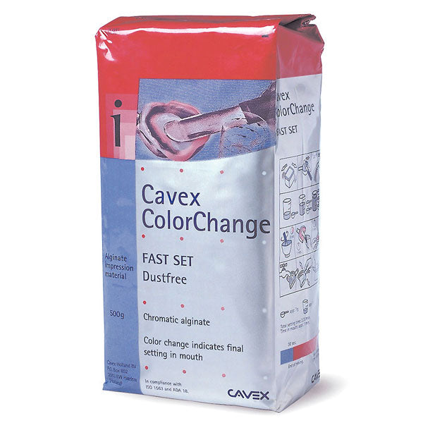 Alginate Cavex ColorChange Alginate - Fast Set, Dust-Free, Spearmint 500 gram pouch