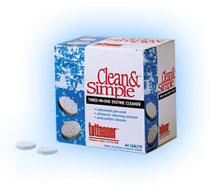 Clean & Simple Ultrasonic/Enzymatic Tablets - Case of 12
