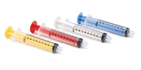CanalPro Color Luer Lock Syringes 10ml - 50/Box