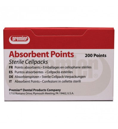 Absorbent Points - 200/pk - Premier Dental