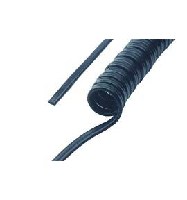 DCI 231C - Black Coiled Asepsis Style 2-Hole Syringe