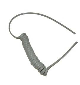 DCI 232C - Gray Coiled Asepsis Style 2-Hole Syringe