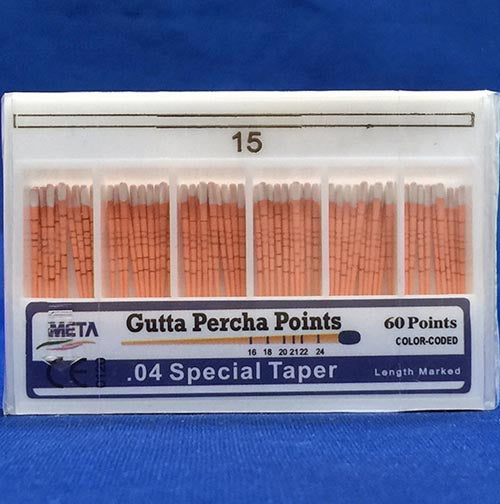 Gutta Percha Points .04 taper (60 points)