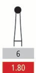 Surgical Burs - 6 Round FG - 10 Pack