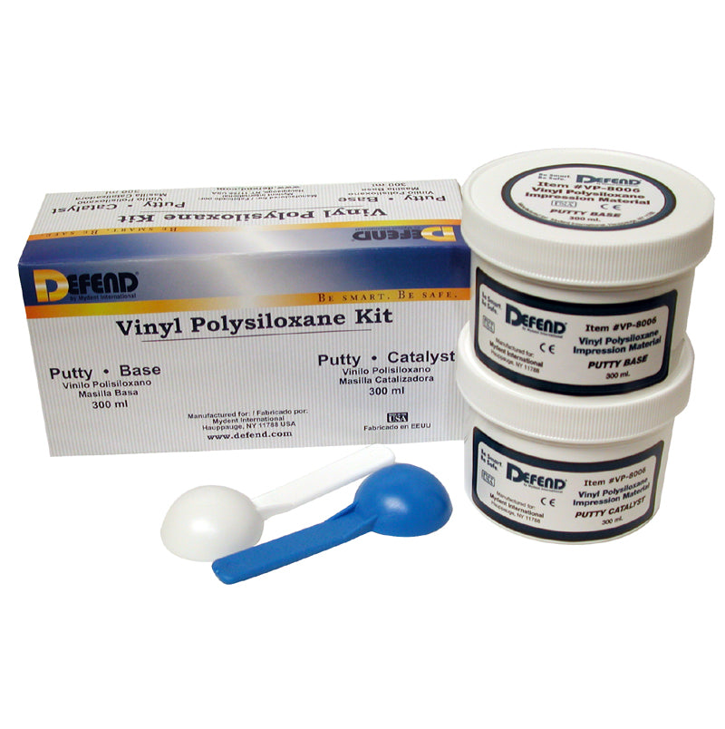 Putty For Vinyl Polysiloxane 2/Jars (600Ml Total)