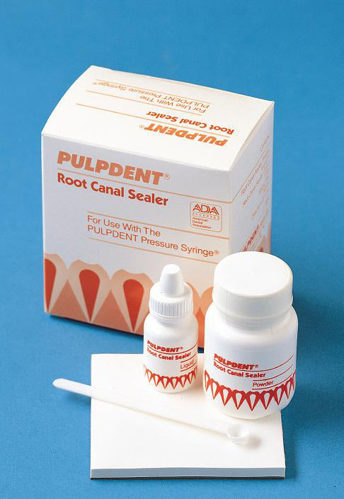 Root Canal Sealer Kit: 15 Gm Powder, 7.5 Ml Liquid, Mixing Pad, Scoop