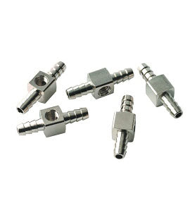 Dci 0076 - 1/8" Plated Barb X 10-32 Port (Pkg 5)
