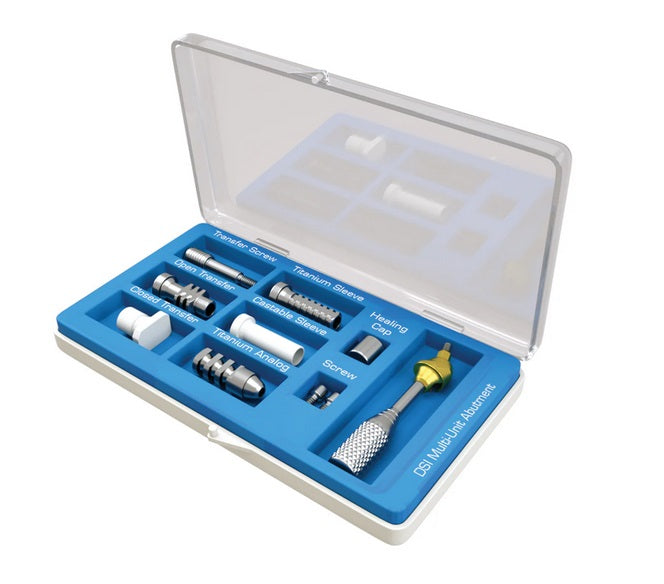 Narrow Premium Angulated Multi Unit Abutment (M1.6) 4.8mm Full Set 17° and 30° - Internal Hex Ø2.00mm