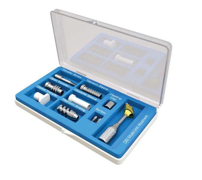 Premium Angulated Multi Unit Abutment (M1.6) 5.0mm Full Set, 17° - Internal Hex Ø2.42mm
