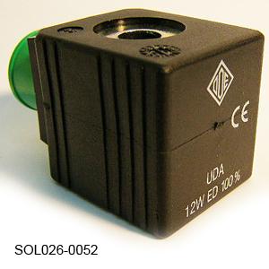 Coil,Solenoid,12Vdc,12W,Ode