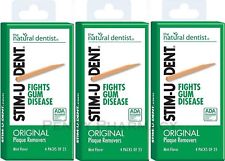 Stim-U-Dent Plaque Removers - 3 Packets (Contains 4 packs of 25 each = 300)