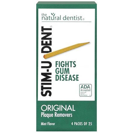 Stim-U-Dent Plaque Removers - 1 Packet (Contains 4 packs of 25 each = 100)