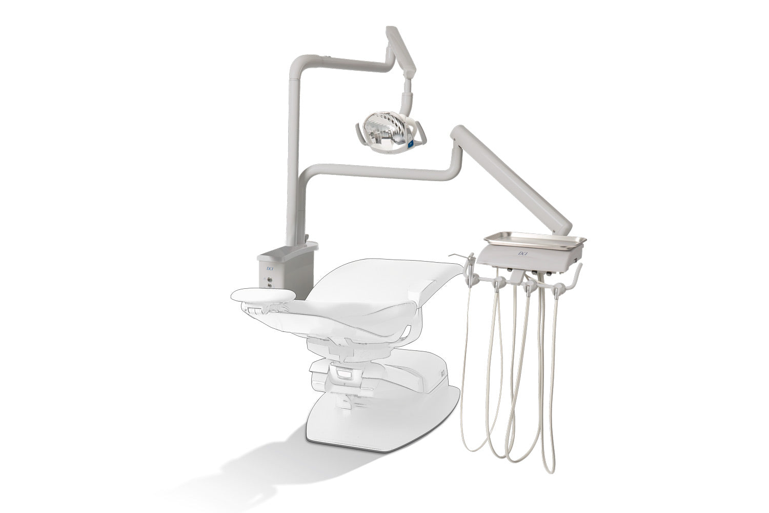 DCI #RO4050 - Reliance Over the Patient Automatic Dental Unit with PMU, Gray