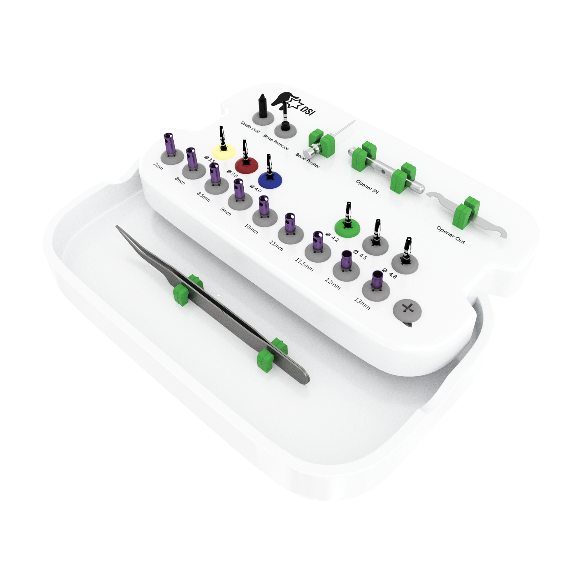 One Drilling System Kit For Implant Osteotomy Preparation