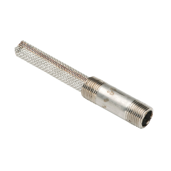 DCI #2923 - 3/8 NPT x 2 w/.015 Wire Mesh, Filter Nipple