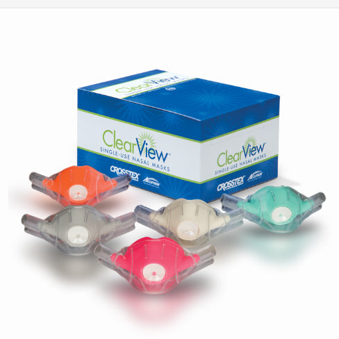 ClearView Single-Use Disposable Nasal Hood mask - Pedo (pkg. of 12)