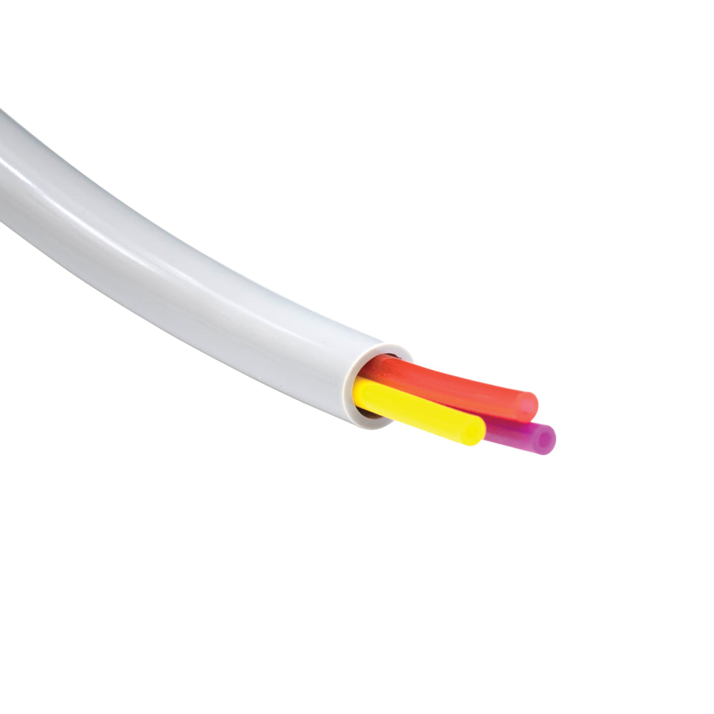 DCI #646R - Syringe Sheath Tubing, 3 Hole, Gray, 100 FT