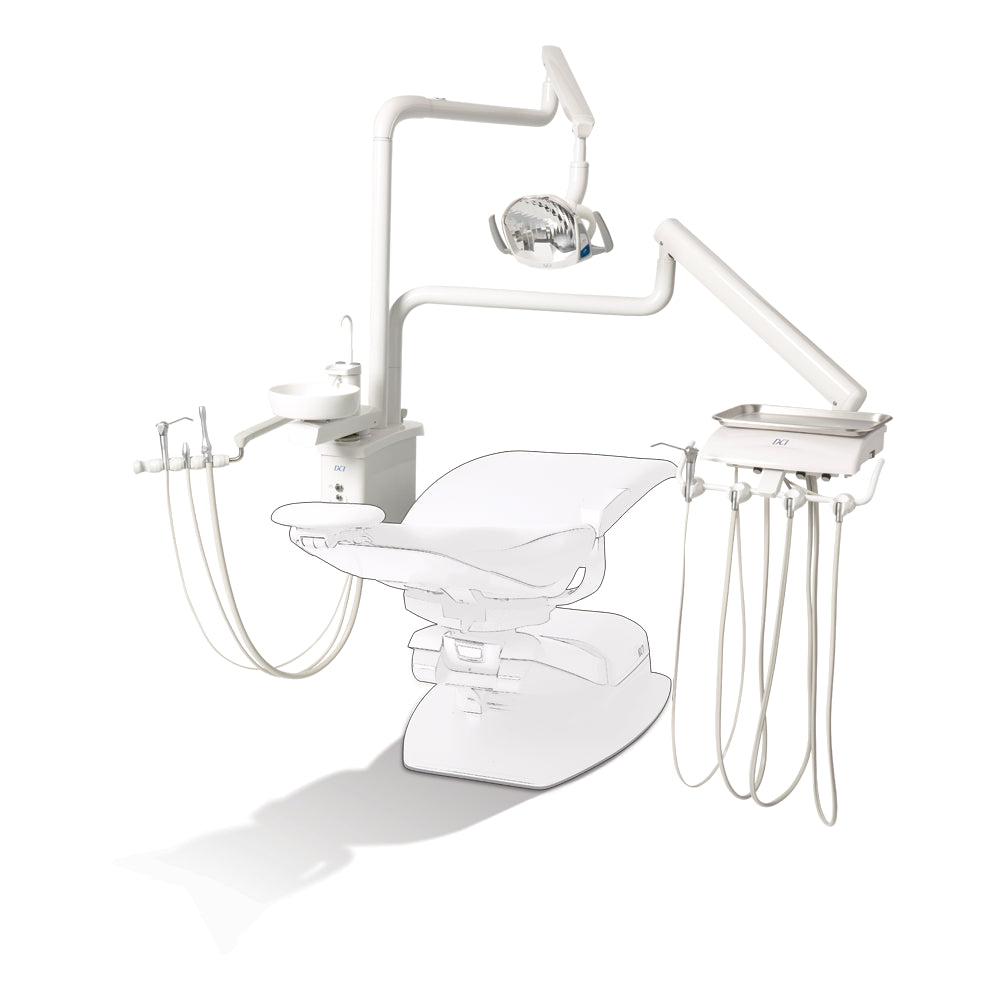 DCI #RO4100 - Reliance Over the Patient Dental Unit with Cuspidor & PMU, White