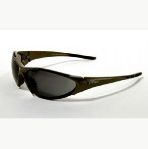 Ops eyewear gunmetal w/blk, smoke af lens, blocks UVA rays.