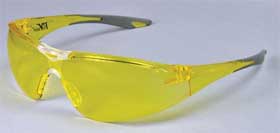 Glasses - Amber Frame w/ Grey Tips - Amber Lens